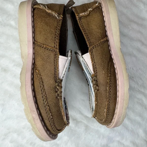 Ariat Brown and Multicolor Kids Slip-On Shoes - Picture 5 of 7